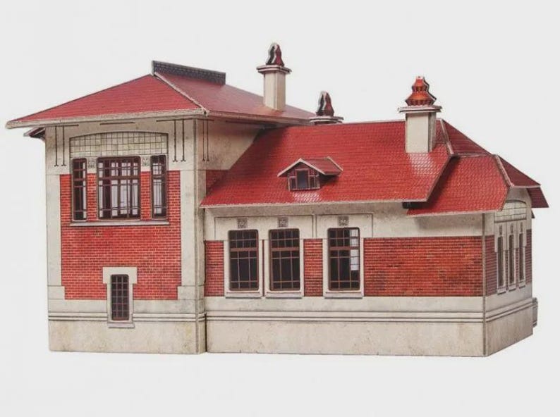 DIY 3D Telegraph Post Model Kit – HO Scale 1:87 Cardboard Railway ...
