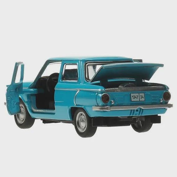 ZAZ-968A Zaporozhets 1:32 Diecast Car Model – Blue USSR 1966