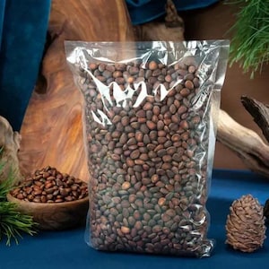 Siberian Pine Cedar Nuts with Shell – Organic Raw Vegan – Non-GMO Wild Seeds 1kg (2.2 lb)
