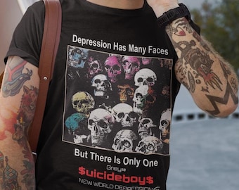 Unisex Tshirt Greyday, Sweatshirt Greyday, G59 Tshirt, Depression Has Many Face Tshirt 2024