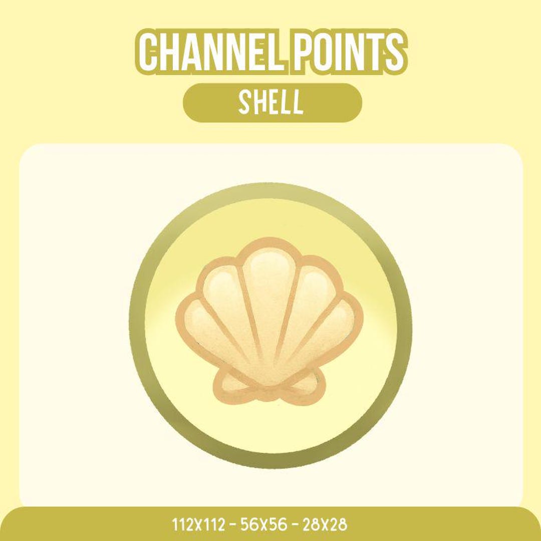 Ocean, Shell Twitch Channel Points Icon / Twitch Channel Points Icon ...