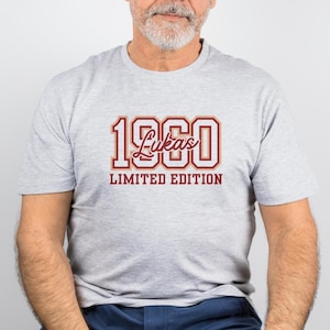 60th Personalized Birthday Shirt, Limited Edition Custom Birthday Shirt, 60th Birthday gift Personalized Shirt, Geschenk geburtstag