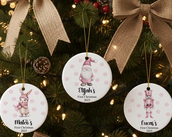 Adorno navideño personalizado para la primera Navidad del bebé 2026, la primera Navidad del bebé, adorno personalizado para bebé, regalo navideño personalizado para niños, recuerdo del bebé