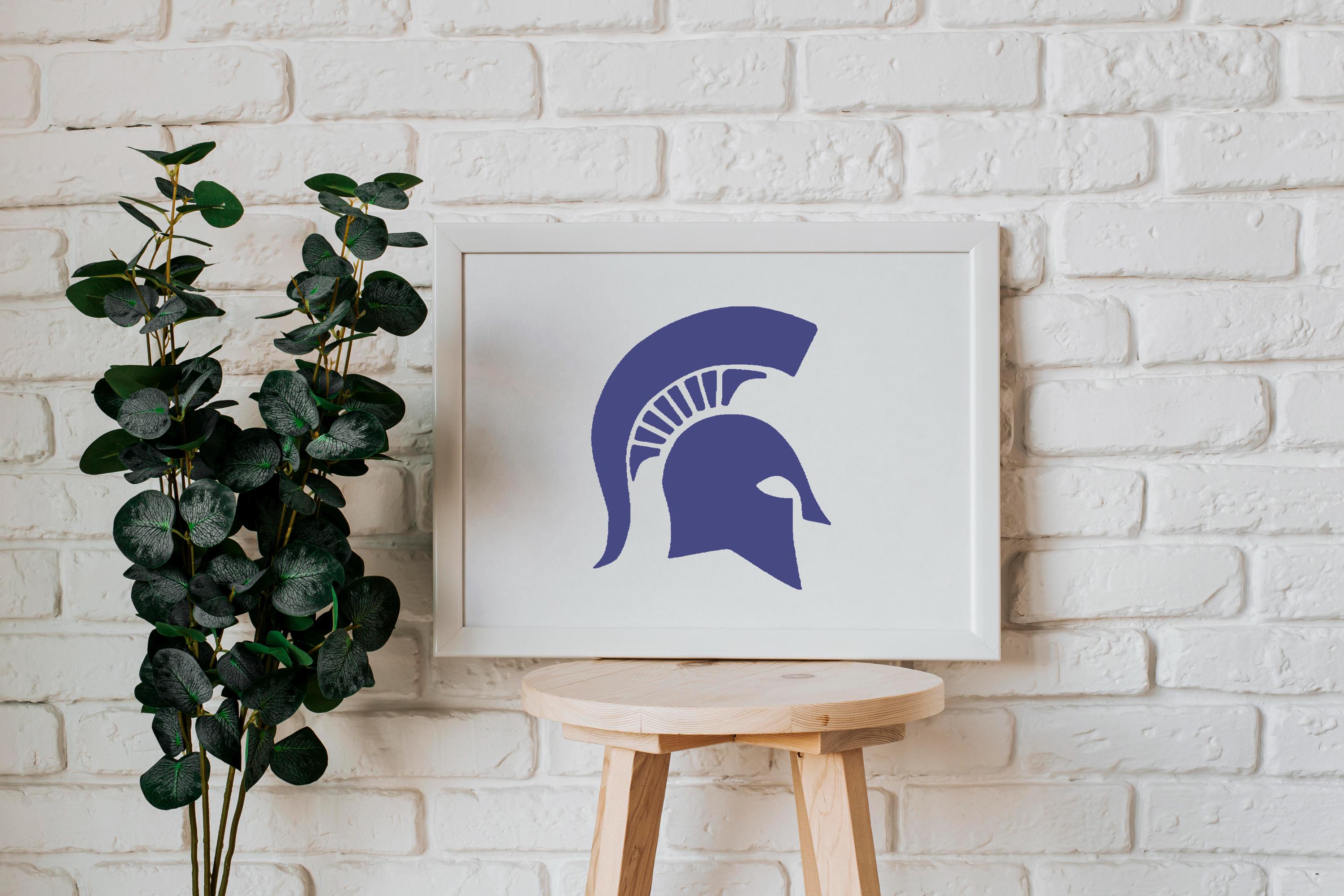 Spartan Helmet Stencils for Painting 11x8.5 Inch - Reusable Plastic ...