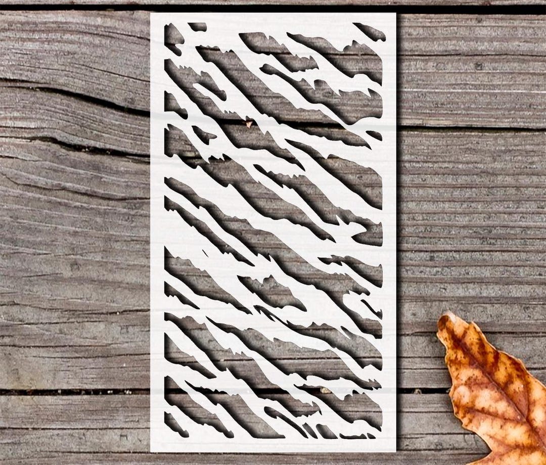 Tiger Stripes Large Logo Stencils for Painting 12x15 Inch – Reusable ...
