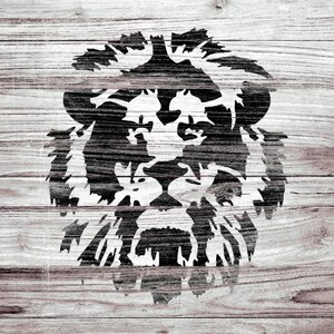 thumbnail image 2 of Reusable Lion Stencil For DIY Painting – A4 Size Plastic Template For Furniture, Walls, Art 2 of 9