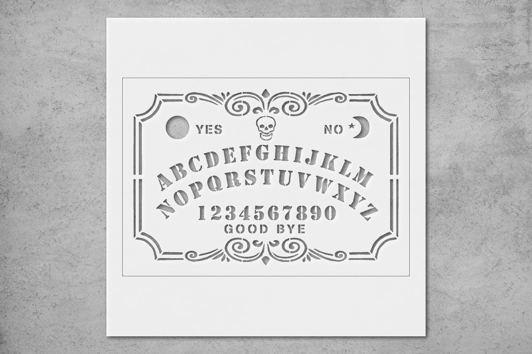 Ouija Board Stencil Template Reusable Mylar for DIY Crafts Art