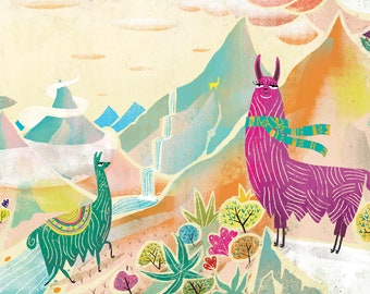 The south american Llama