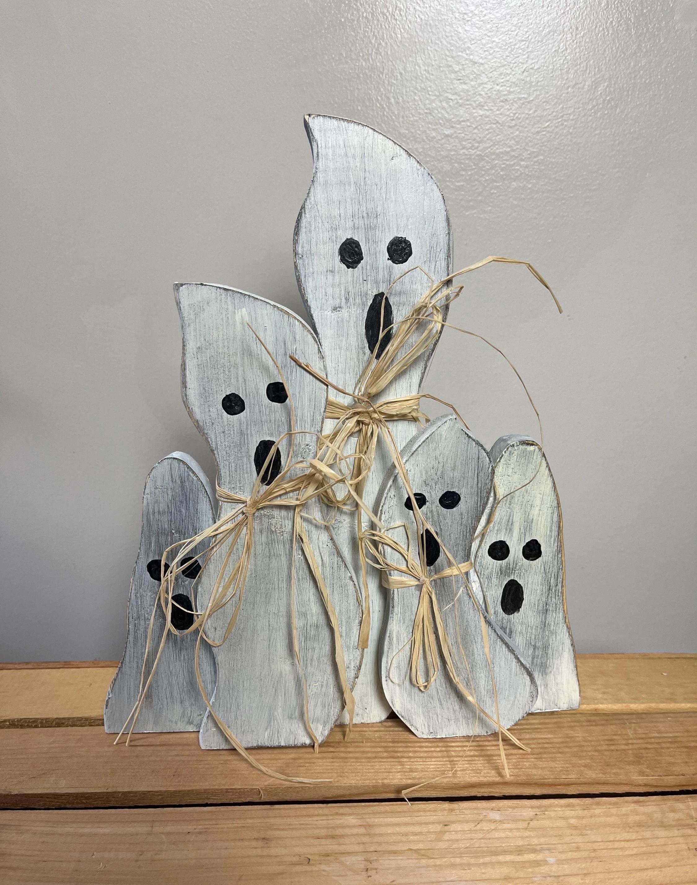 Wooden Ghost Decor, Ghost Family, Fall Decor, Handcrafted, Rustic ...