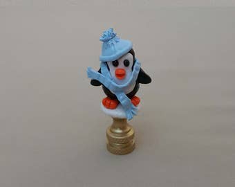 Penguin Lamp Finial... Hand Crafted to Order.