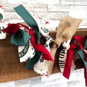 7&#39; Christmas Garland for Mantel / Christmas Farmhouse Garland / Christmas Decor / Christmas Garland for Stairs / Christmas Tree Garland