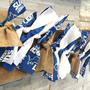 7&#39; Detroit Lions Football / Lions Farmhouse Garland / Lions Fan Gift / Lions Man Cave Decor / Detroit Lions Game Room Decor / Lions Party