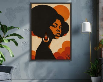 Houten Wanddecoratie vrouw met kleurrijke bloemenkroon - Hülya