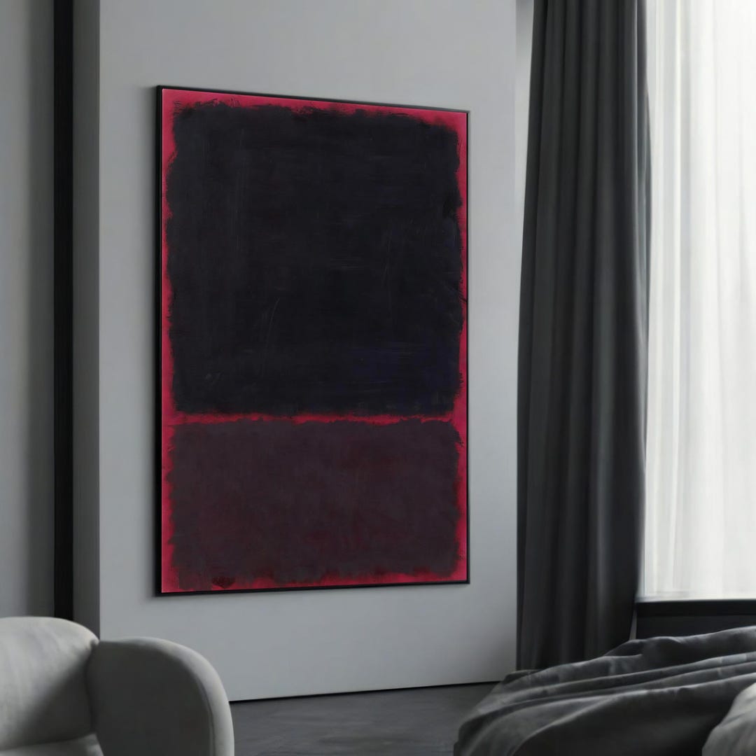 Mark Rothker Dark Colours Mark Rothko's Dark and Dramatic Black and Red Color Field Canvas ...