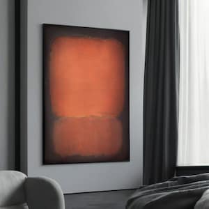 Warm Orange Glow Canvas – Bold Abstract Art for Modern Interior Decor