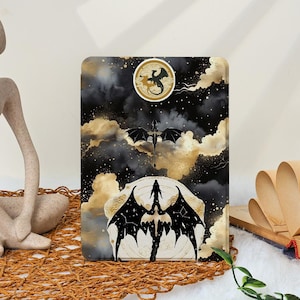 Funda Kindle Dragon Fourth Wing, compatible con Kindle 11/12, PaperWhite 10/11/12, PaperWhite 2022/2024, funda Colorsoft para Kindle, con función de activación/suspensión automática.
