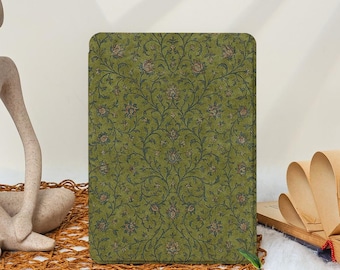 Vintage Floral Patterns Kindle Paperwhite Case with Hand Strap Cover, 2024 Paperwhite 10/11/12th 6.8" 7" Case, Kobo Clara Case, Fire HD Case