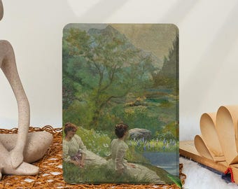 Oil Painting Girl Kindle Case 2024 Kindle Paperwhite 7", Kindle 12th Gen Cover, Paperwhite 11th 6.8'', Kindle Colorsoft Case,Auto Sleep/Wake