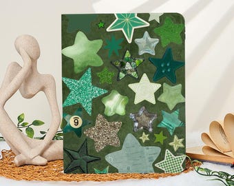 Green Stars iPad Case for iPad Mini 7/6th Cover, iPad Pro 9.7" 11" 12.9" 13" Case, iPad Air 7 11/13", iPad A16 Case, iPad 10/9/8th Case