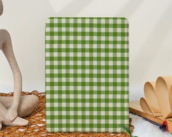 Green Checkered Kindle Case 2024 Kindle Paperwhite 7", Kindle 12th Gen Cover, Paperwhite 11th 6.8'', Kindle Colorsoft Case, Auto Sleep/Wake