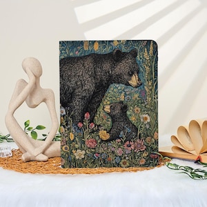 Black Bear iPad Case for iPad Air 5/6/7 iPad 10/9/8/7 10.9&quot; 10.5 10.2&quot; iPad Pro 12.9&#39;&#39; 2022/2021 Pro 11&quot; 13&#39;&#39; iPad Mini 6/7 Case Cover