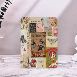 Collage style Kindle Case For Kindle 2022/2024, Kindle 10th 11th Gen Kindle Paperwhite Cover Paperwhite 6.8&#39;&#39; 7&#39;&#39; Case Paperwhite 1/2/3/4