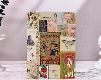 Collage style Kindle Case For Kindle 2022/2024, Kindle 10th 11th Gen Kindle Paperwhite Cover Paperwhite 6.8&#39;&#39; 7&#39;&#39; Case Paperwhite 1/2/3/4