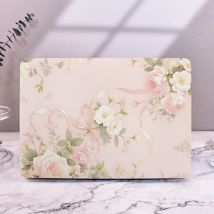 Różowe Kwiaty Etui na MacBooka Etui Ochronne na Macbooka Air Pro Etui Do M2 Air 13 A2681 Air 13 15 Pro 13 14 15 16 Etui 2024 2023 2022 2021 2020