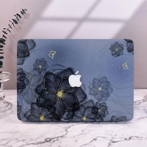 Black Lotus MacBook Shell Case Cover For New MacBook M1 Pro 14 M1 Air 13 A2338 A2337 Aesthetic Cover Macbook Pro 15 16 Case Laptop Case