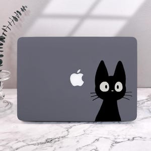 Cute Grey Black Cat MacBook Case for Apple Laptop Sleeve, MacBook Pro 16/15/14/13 Cover, MacBook Ret 15/13/12, Macbook Air 15/13 Cover