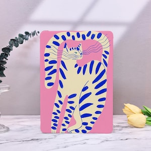 Art Cat iPad Case with Pencil Holder for 2024 Air 6 Air 4/5 iPad 10 10.9&quot; 7/8/9 10.2&quot; Pro 11&quot; 12.9&quot; 13&quot; iPad Mini 6/7 Case Gifts for Girl
