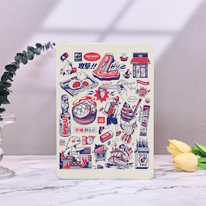 日本のレトロポスター iPad ケース iPad Mini 7/6/5/4、iPad Air 4/5 Pro 11インチ 2022 iPad 10 10.9インチ 2022 iPad Pro 12.9インチ 2021 iPad カバー用