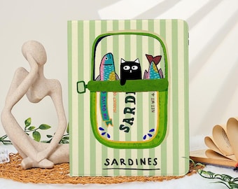 Green Sardines iPad Cover iPad Air Case Personalized iPad Cover iPad Case 10th Gen iPad Pro 2024 Pro 13 iPad Air 6 iPad 11 iPad Mini 7 Case