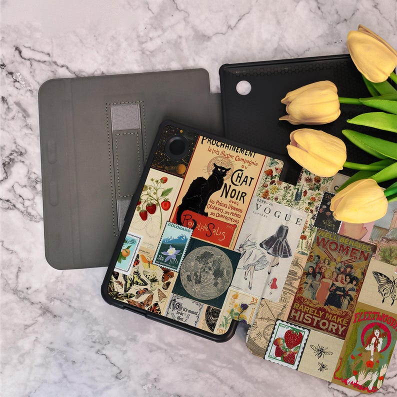 Collage style Kindle Case For Kindle 2022/2024, Kindle 10th 11th Gen Kindle Paperwhite Cover Paperwhite 6.8'' 7'' Case Paperwhite 1/2/3/4 image 6