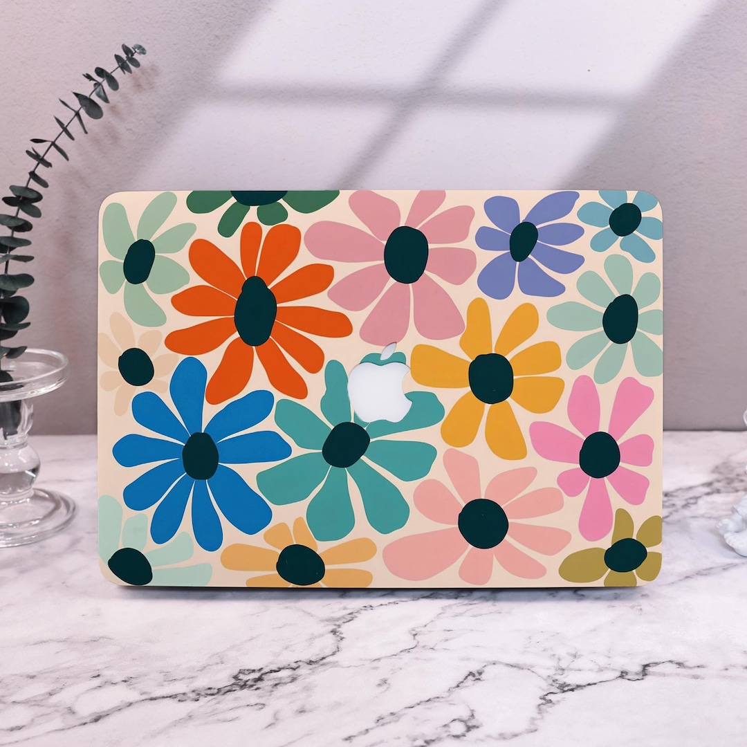 Colourful Art Flowers MacBook Hard Case Cover for MacBook Pro 13 14 16 ...
