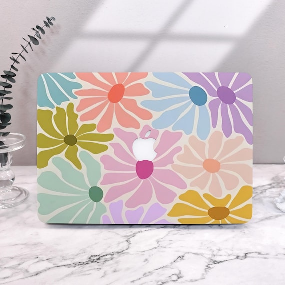 Colourful Artistic Flowers Macbook Case for Macbook New Air 15/13 Pro 13/14/15/16 2025 2024 2023 Macbook Cover M4 M3 M2 Hard Laptop Case