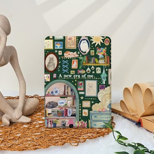 Hand Painted Warm Room Kindle Case With Hand Strap For Custom Kindle Paperwhite 12th/11th/10th, Kindle 2022/2024, Colorsoft 7" Case