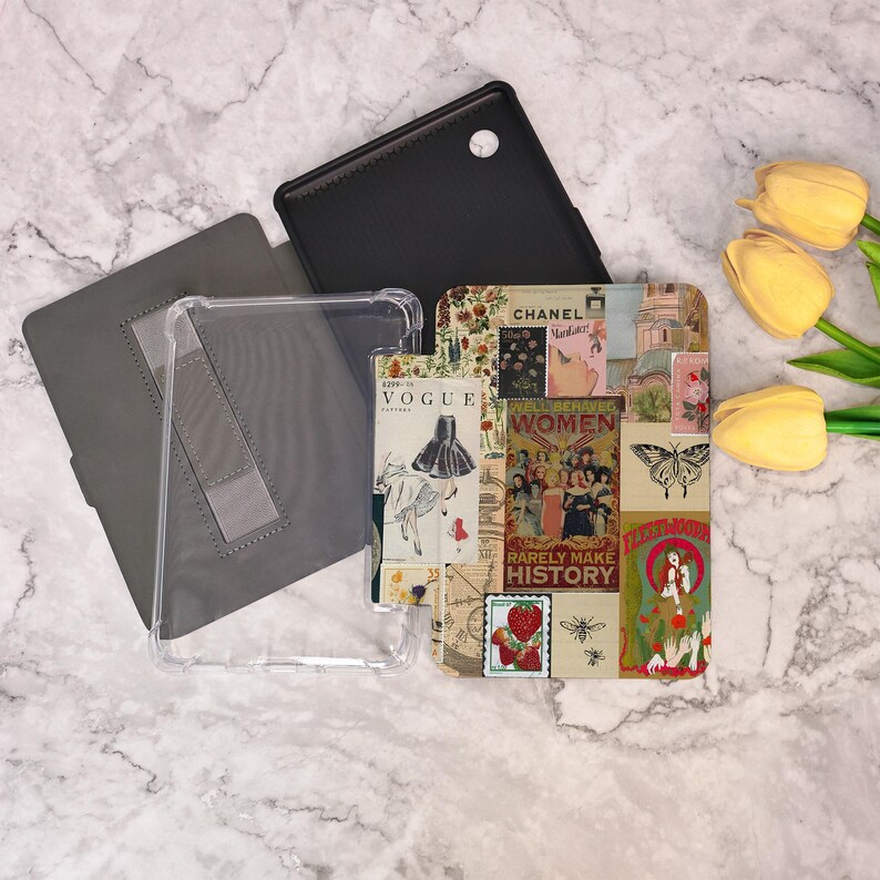 Collage style Kindle Case For Kindle 2022/2024, Kindle 10th 11th Gen Kindle Paperwhite Cover Paperwhite 6.8'' 7'' Case Paperwhite 1/2/3/4 image 4