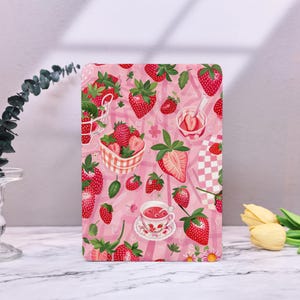 Strawberryland iPad Case with Pencil Holder iPad Pro 12.9&#39;&#39; Pro 11&#39;&#39; 10.9&#39;&#39; 10.5&#39;&#39; 10.2&#39;&#39; iPad 2023/2022/2021 iPad Air 5 Case Air 3 4 Case
