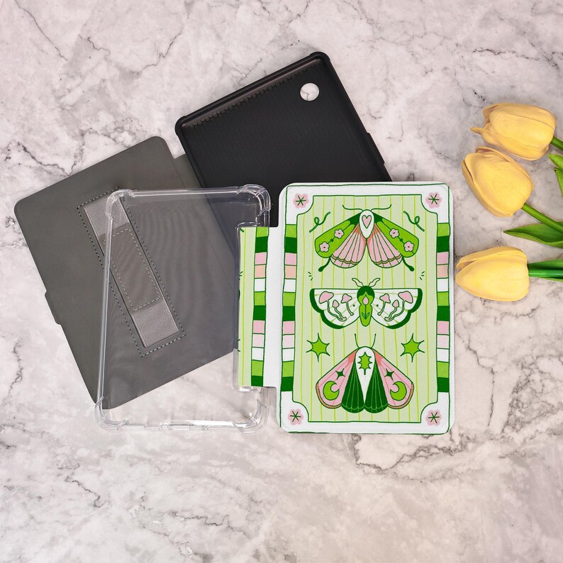 Green Insects Kindle Case Personalized Paperwhite Cover 2019 2022 2024 Kindle 6" Paperwhite 6.8" Kindle 10th 11th 12th Gen Case Cover image 4