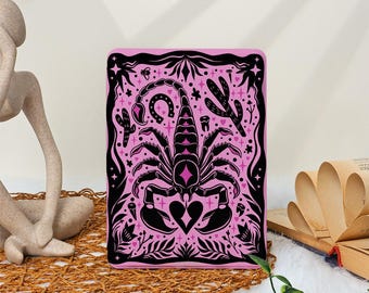 Étui pour Kindle Scorpion rose pour Paperwhite 4/5/6 Paperwhite 6,8 po. 7 po. Étui pour Kindle 12/11/10/10, Kindle 2022/2024 avec dragonne