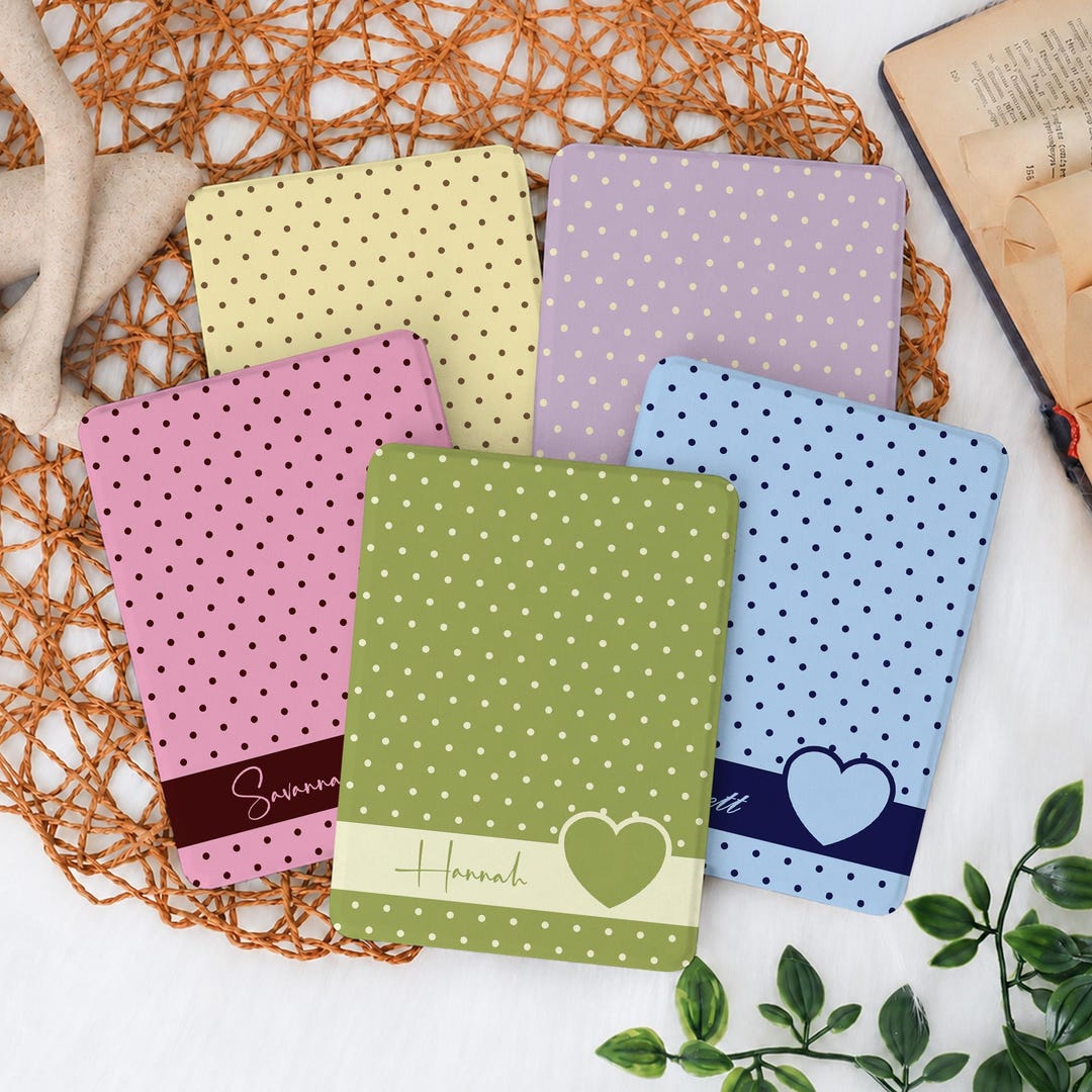 Polka Dot Series Personalized Name Kindle Case for Kindle Paperwhite 12 ...
