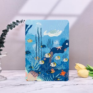 Ocean Journey iPad Case 2024 iPad Air 11&quot; 13&quot; iPad Air 5/4/3/2/1 iPad 2022/2021 iPad Pro 11&quot; 13&quot;Case  iPad mini 7/6/5/4 iPad Cover