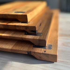 Exclusive American Chestnut Cutting Board - Heirloom-Quality, Eco-Friendly Reclaimed Wood, Engraved Luxury Kitchen Gift