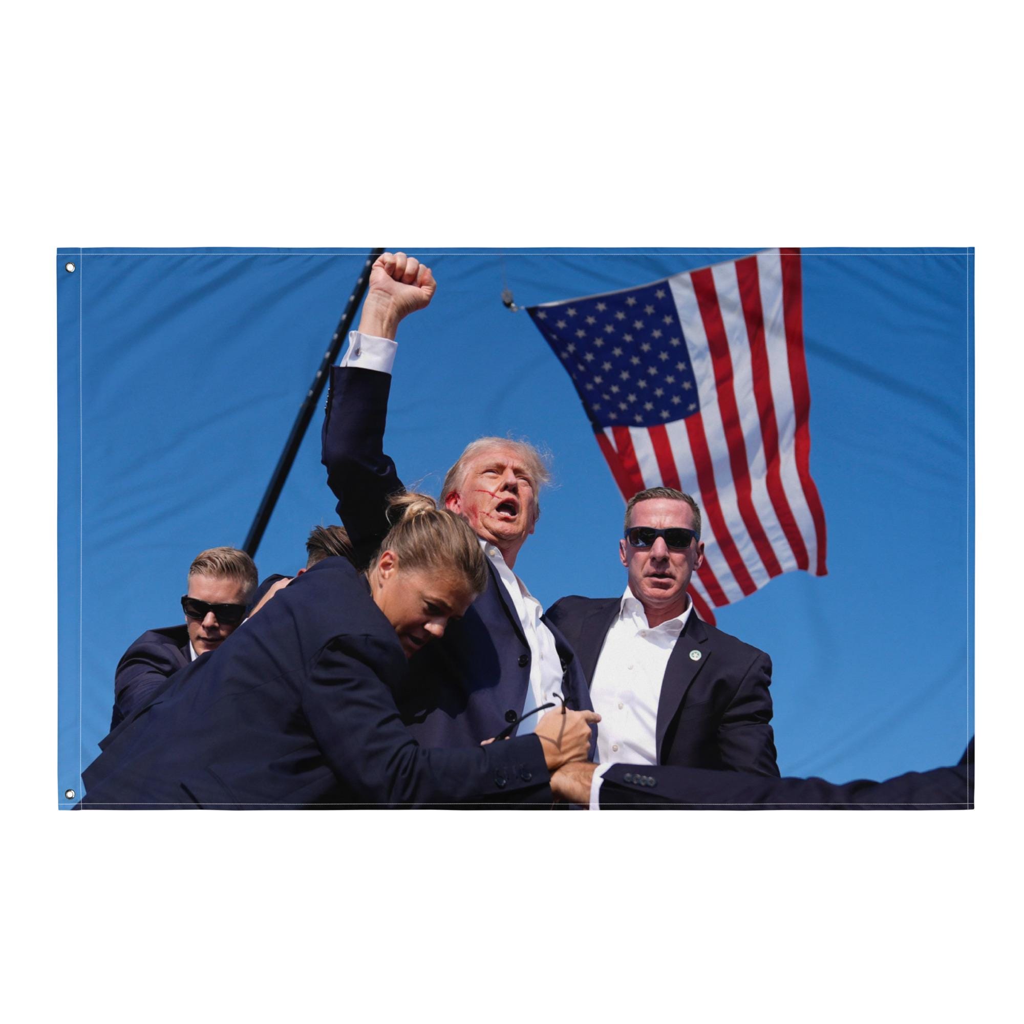 president（お宝品）ドナルド・トランプ大統領のアメリカ国旗パッチカード il_fullxfull.6173749291_10f2.jpg
