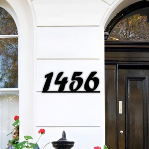 Modern House Number Sign, Custom Metal Address Sign, House Number, Address Plaque, New House Customized Gift, Metal Home Address Number Sign