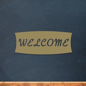 Metal Welcome Sign, Front Porch Welcome Sign, Front Door Sign, Door Hanger, Outdoor Welcome Sign, Entryway Decor, Front Porch Decor