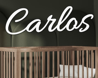 Nursery Name Sign, Custom Metal Nursery Sign, Kids Room Wall Decor, Metal Name Sign For Baby, Metal Nursery Letters, Nursery Name Cutout