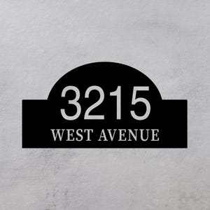Modern House Number Sign, Custom Metal Address Sign, Outdoor Address Number Sign, New House Gift, Address Plaque, Door Number Sign