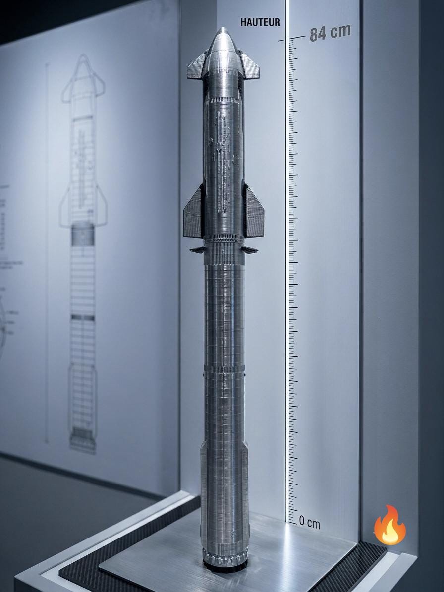 Space X Starship Model - Etsy